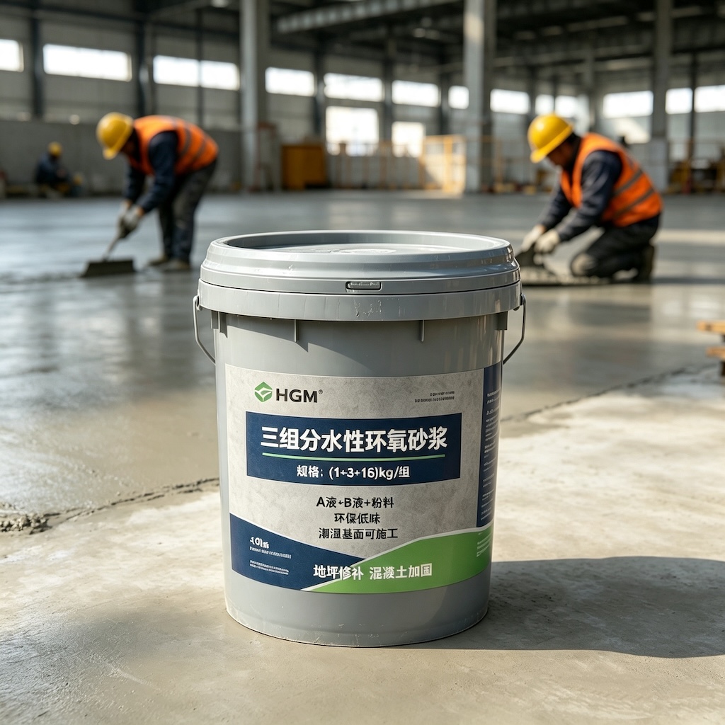 兴宁三组份水性环氧砂浆